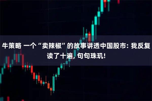 牛策略 一个“卖辣椒”的故事讲透中国股市: 我反复读了十遍, 句句珠玑!